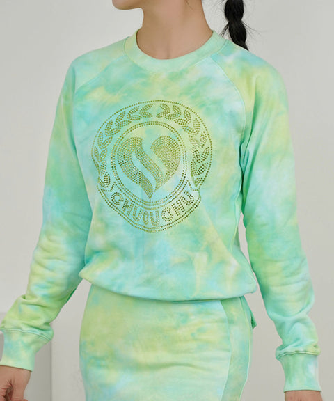 CHUCUCHU Marble Point Crew Neck - Green
