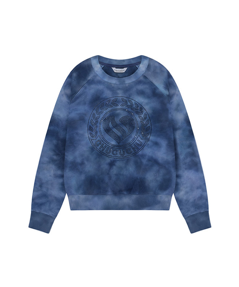 CHUCUCHU Marble Point Crew Neck - Navy