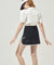 KANDINI Stretch A-line Skirt - Black