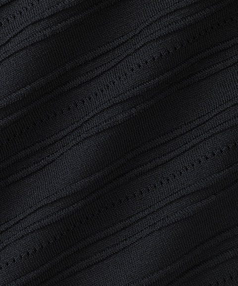 FAIRLIAR Men's Skashi Short Sleeve Knit - Black