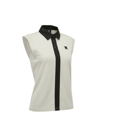 ANEW Golf Women's SM Collared Sleeveless - Light Beige