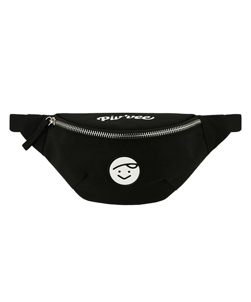 PIV'VEE Nylon Belt Bag - Ebony Black