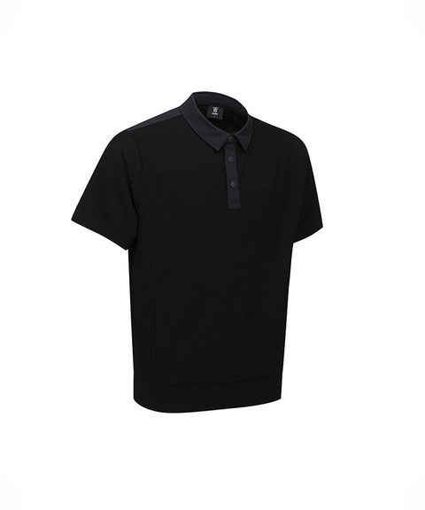 Men's FA Hybrid Short Sleeve Sweater - Black