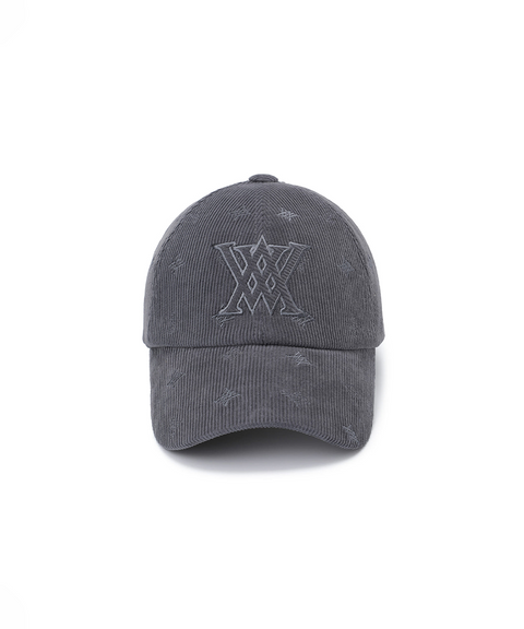 Unisex Corduroy Cap - Dark Grey
