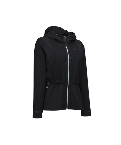 Women's FA Mid Legth Hooded Jacket - Black