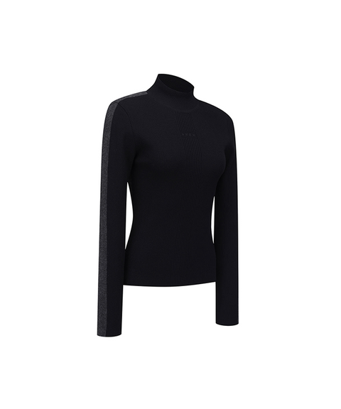 Women's FA Mock Neck Sweater - Black