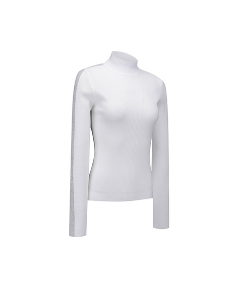Women's FA Mock Neck Sweater - White