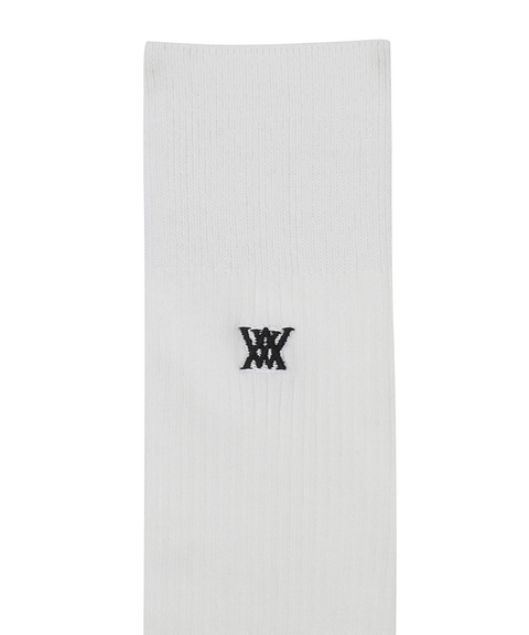Women's Logo Point Knee Socks - Off White