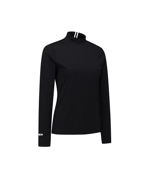 Women's FA Essential High Neck Baselayer - Black