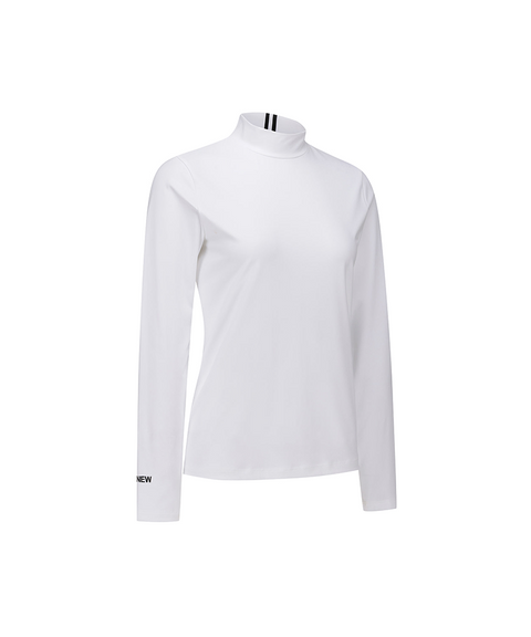 Women's FA Essential High Neck Baselayer - White