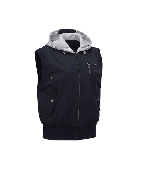 Women's FA Hooded Vest - Navy