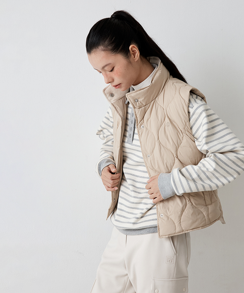 FORDI Airy Duck Down Vest - Beige