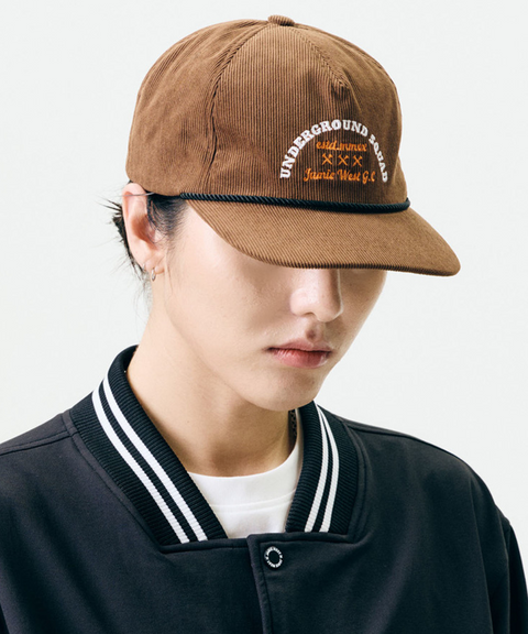Jamie West Corduroy Trucker Ballcap - Brown