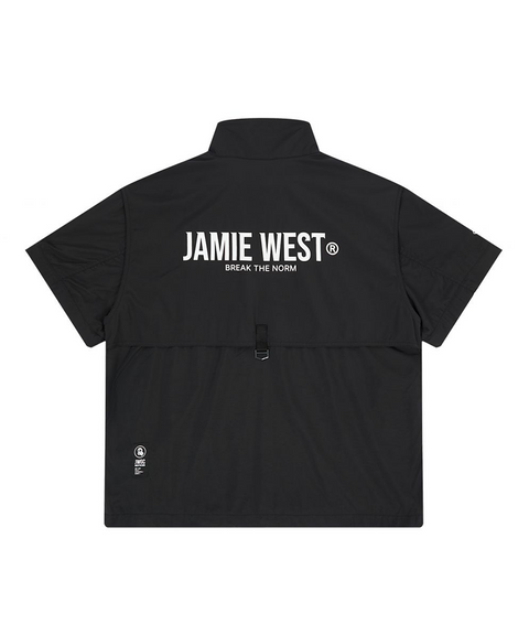 Jamie West Detachable Half Zip-up Anorak - Black