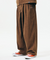 Jamie West Corduroy Three Tuck Wide Pants - Brown