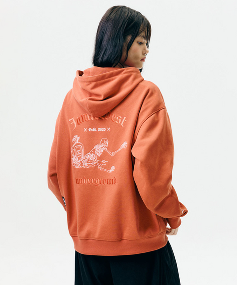 Jamie West Grave Snap Hoodie Sweatshirts - Orange