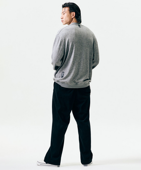 Jamie West Henley-Neck Pocket Knit MTM - Grey