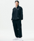 Jamie West High-Neck Half Zip-up Pocket Sweatshirts - Black