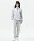 Jamie West High-Neck Half Zip-up Pocket Sweatshirts - Grey