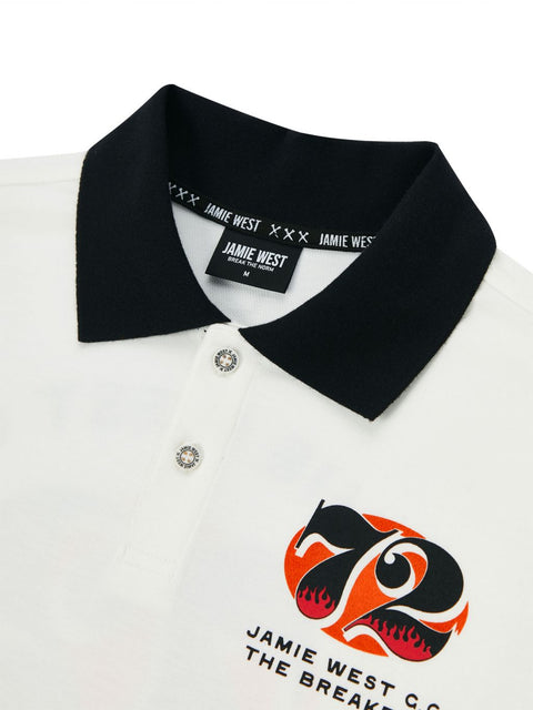 Jamie West NO.72 P-Shirts - White
