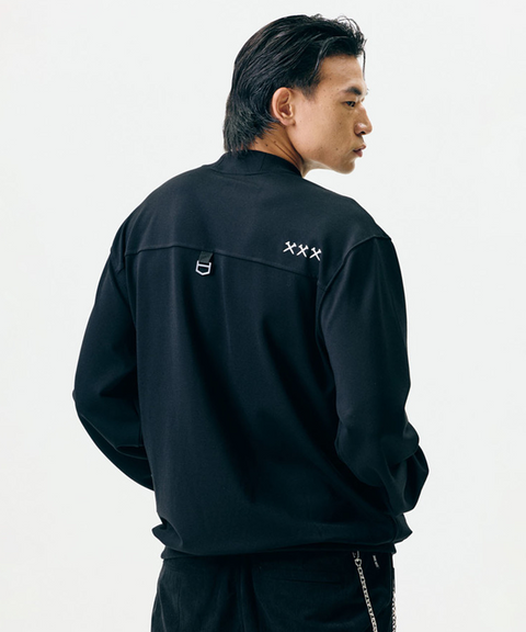 Jamie West Nick Mock-Neck Sweatshirts - Black
