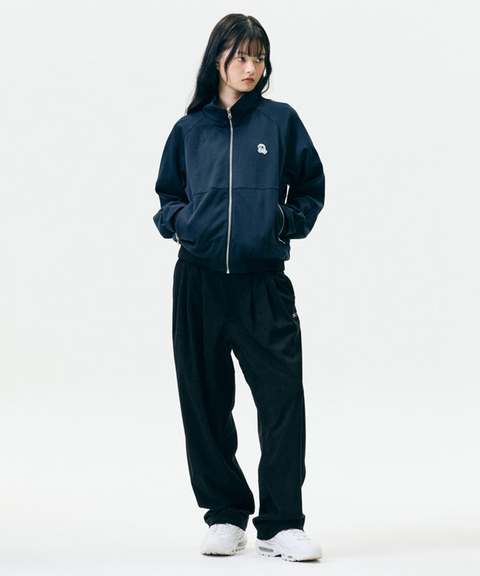 Jamie West Reversible Highneck Souvenir Jacket - Blue
