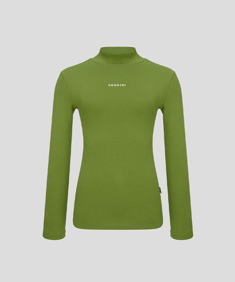 KANDINI Warm Half-neck T-Shirt - Green