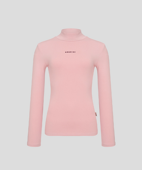KANDINI Warm Half-neck T-Shirt - Pink