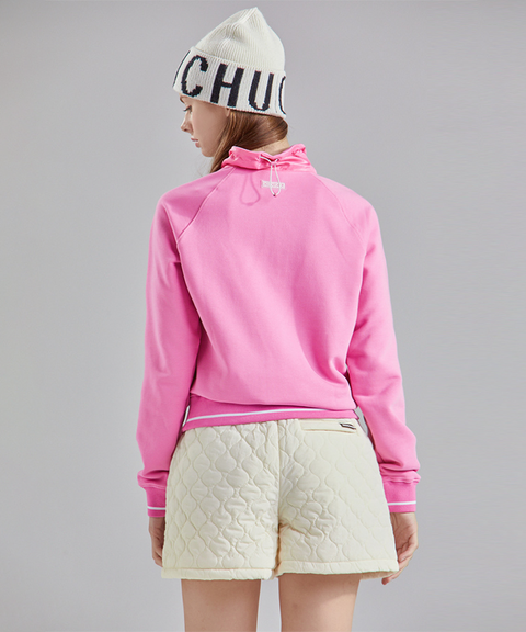 Mixed Half Zip-Up Top - 2 Colors