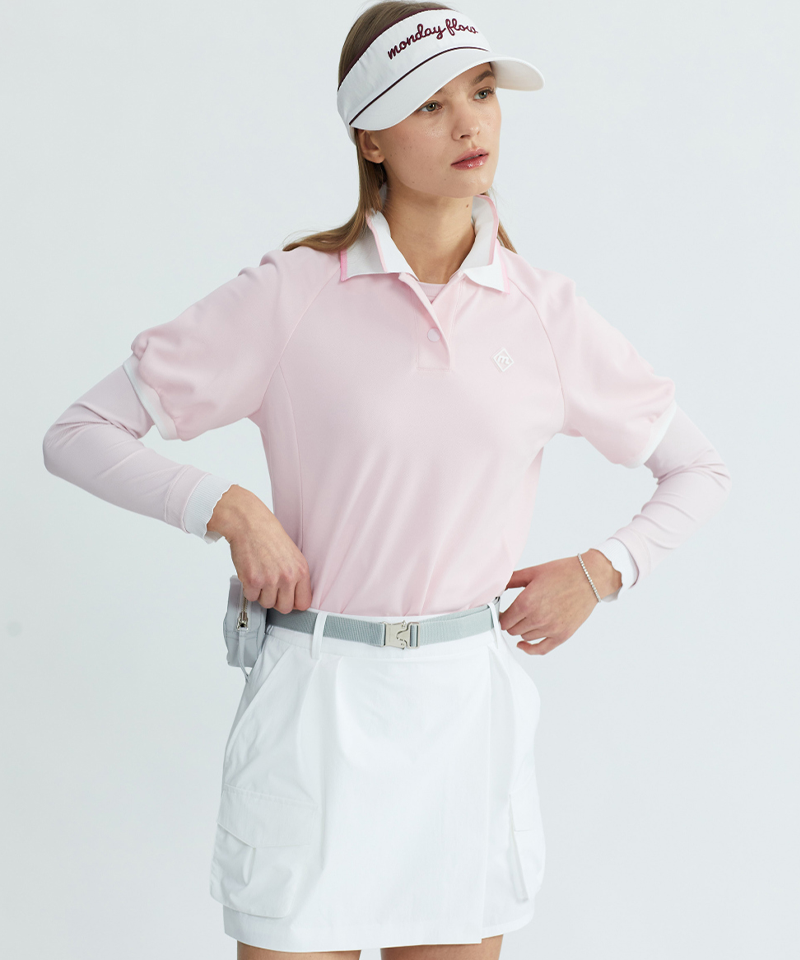 Monday Flow Must-Have Collared Top - Light Pink
