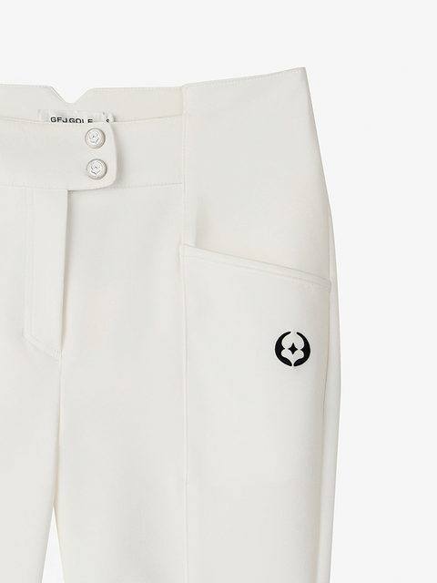 GFJ Golf Women's Essential Slim Pants - White