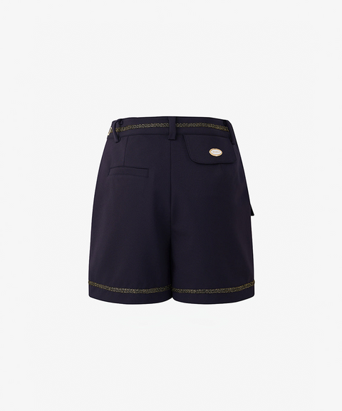 GFJ Golf Women's  Front Wrap Shorts - Navy