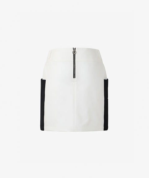 GFJ Golf Women's Side Open PK H Skirt - White
