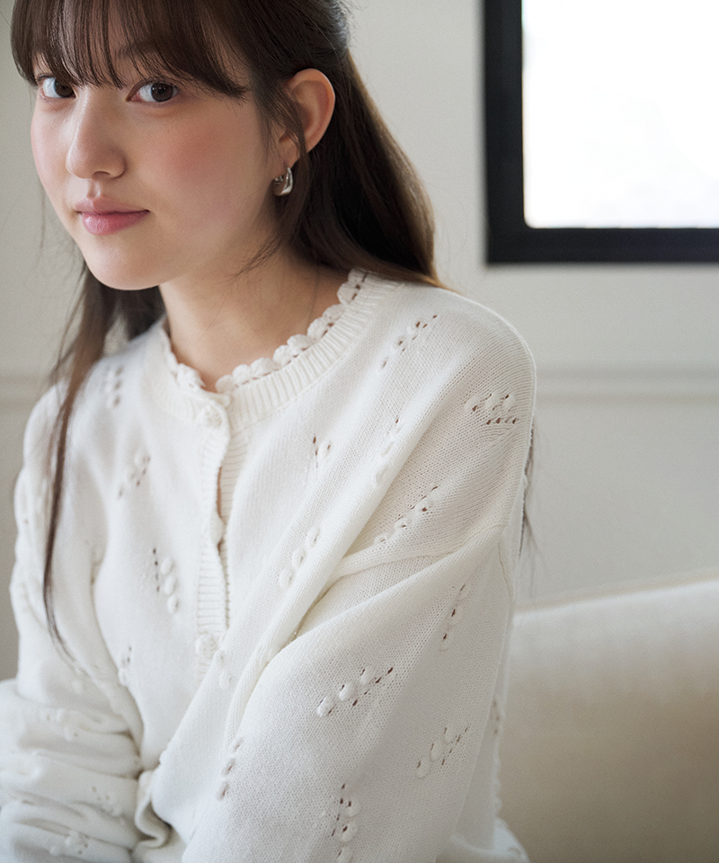 Bibiy. STELLAR OPEN CARDIGAN 新品タグ付き　ホワイト a様専用 Bibiy ビビィ STELLAR OPEN CARDIGAN グレーの通販 by yuka's