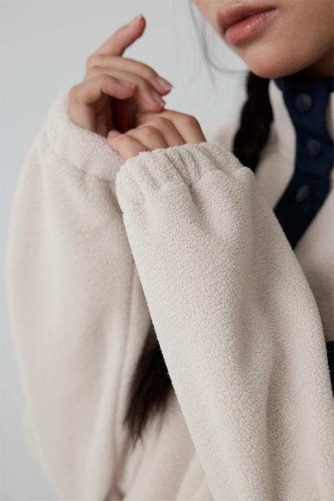 FORDI Snug Fleece Anorak - Beige