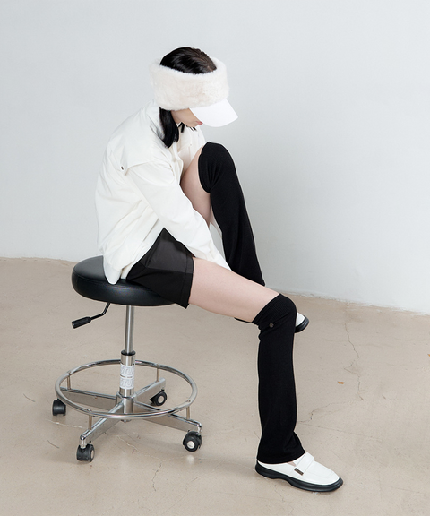 Anell Golf Soft Zip-up Blouse - White