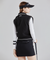 Corduroy Two-Way Padded Vest - Black