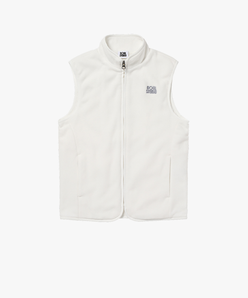 Goal Studio Women's Essential Microfleece Vest - Off White