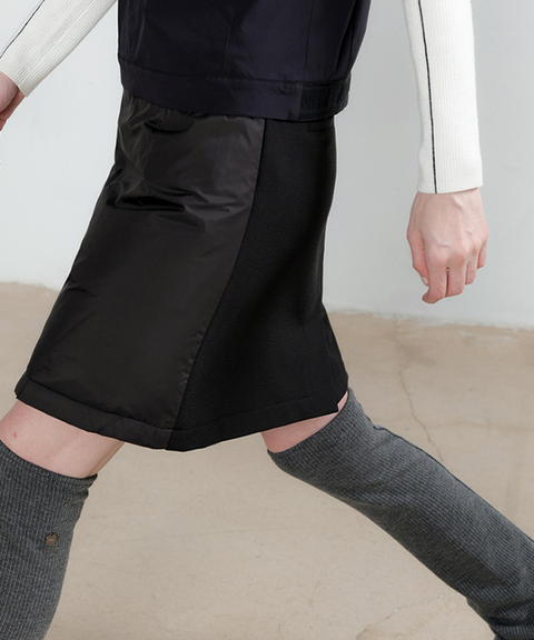 Anell Golf Warming Duck Down Skirt - Black
