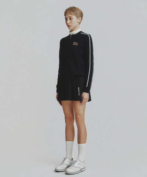 MCC Women's Zip UP Knit Cardigan - Dark Navy