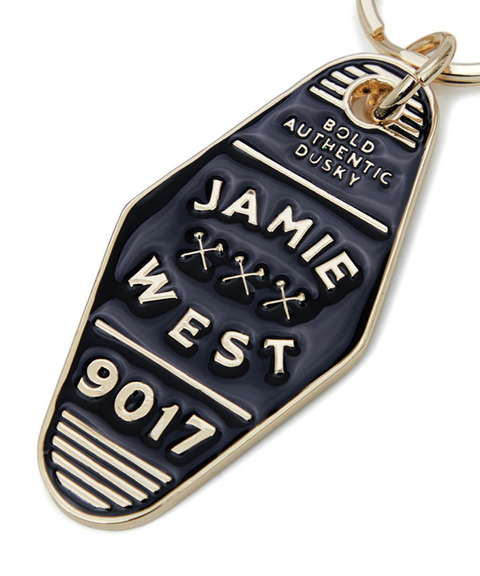 Jamie West X KK 9017 Hotel Keyring - Gold