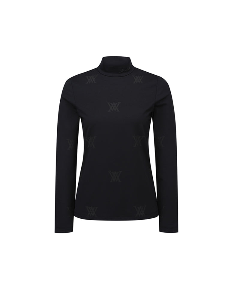 Women's Monogram Logo Baselayer - Black