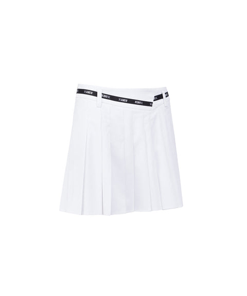 Anew Golf Women's SM Incision Pleated Half Pants - White