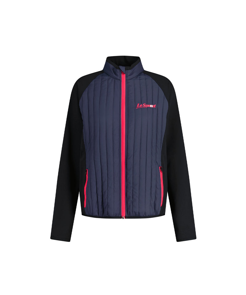 LE SONNET Essential Zip-Up - Navy