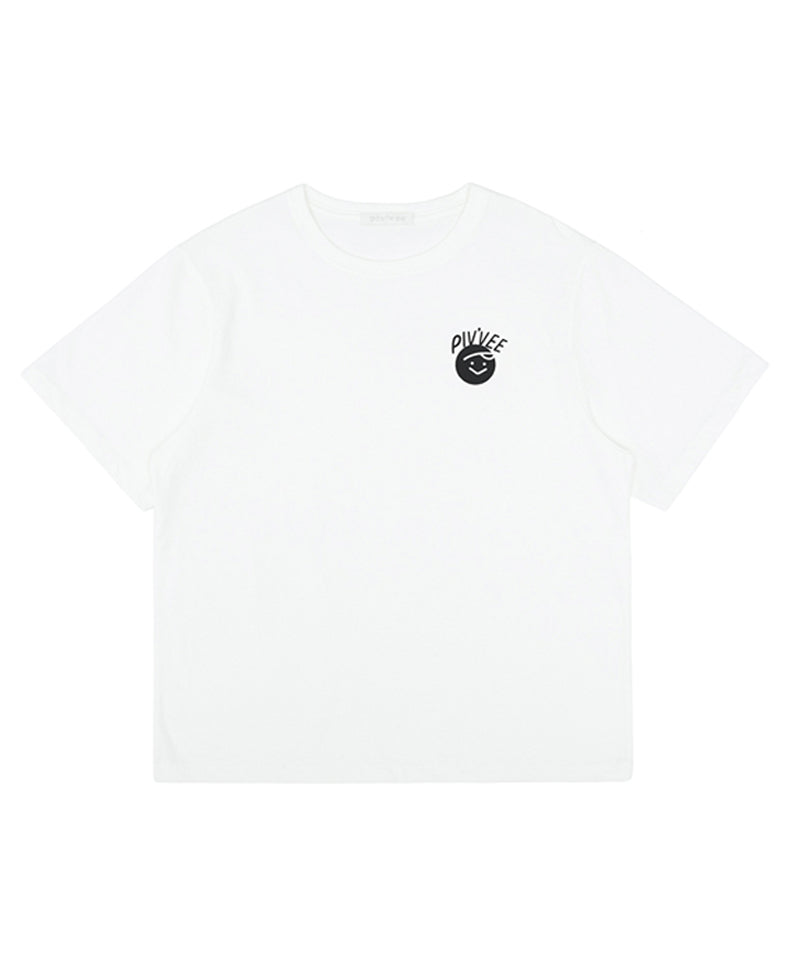 PIV'VEE Smiley Boxy T-shirt - 5 Colors