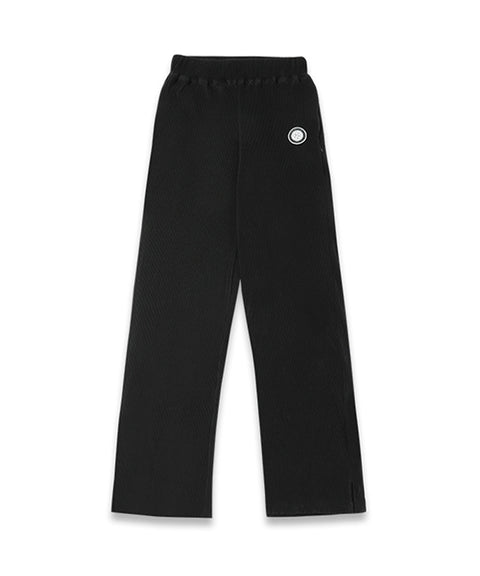 MACKY Golf: Pleate Slit Long Pants - Black