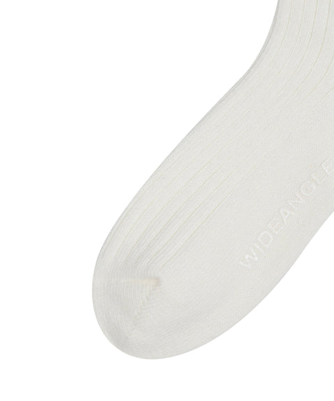 WideAngle: Co Long Fur Wool Socks L - Off-White