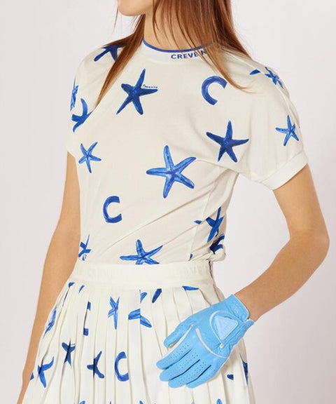CREVE NINE: Marine Star Cooling Round Tee - 2 Colors