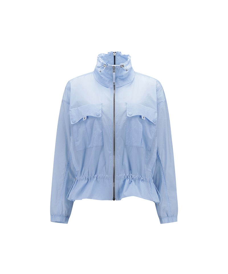 ANEW Golf Women's High Neck Point Jacket - Sky Blue