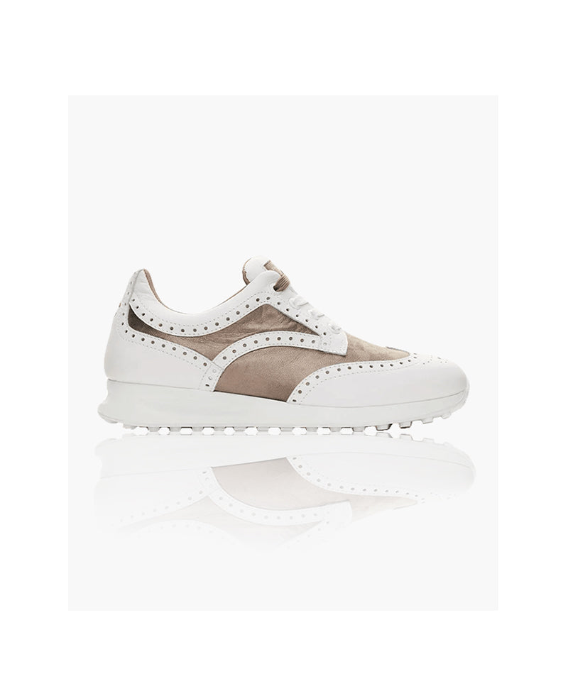 Women's Serena White/Taupe
